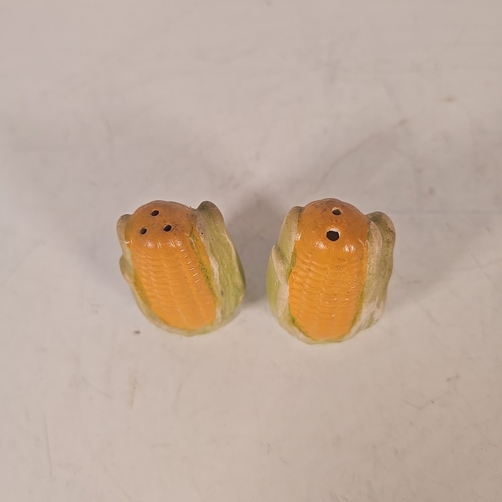 Vintage Corn on the Cob Ceramic Salt & Pepper Shakers
